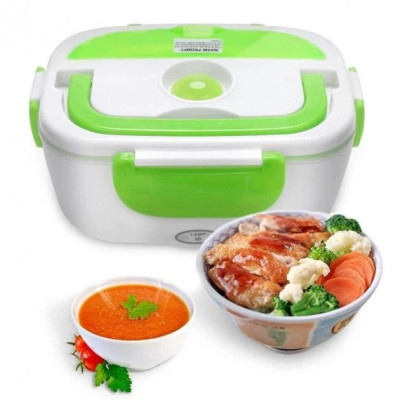 Ланчбокс з підігрівом їжі 12V Electric lunch box / Ланч-бокс від прикурювача Зелений Ланчбокс з підігрівом їжі 12V Electric lunch box / Ланч-бокс від прикурювача Зелений