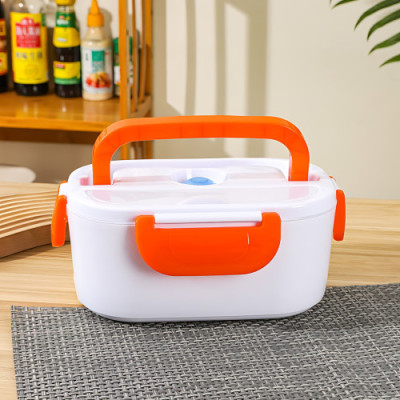 Ланчбокс з підігрівом їжі 12V Electric lunch box / Ланч-бокс від прикурювача Помаранчевий Ланчбокс з підігрівом їжі 12V Electric lunch box / Ланч-бокс від прикурювача Помаранчевий