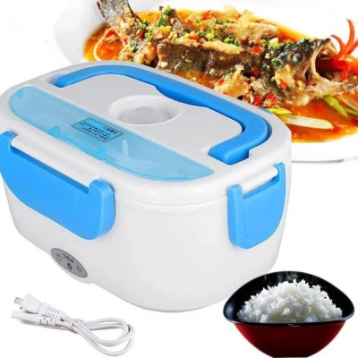 Ланчбокс з підігрівом їжі 220V, Electric lunch box, ланч-бокс Блакитний Ланчбокс з підігрівом їжі 220V, Electric lunch box, ланч-бокс Блакитний