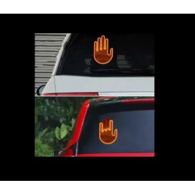 LED ладоня на заднє скло автомобіля Світлодіодна рука від батарейок