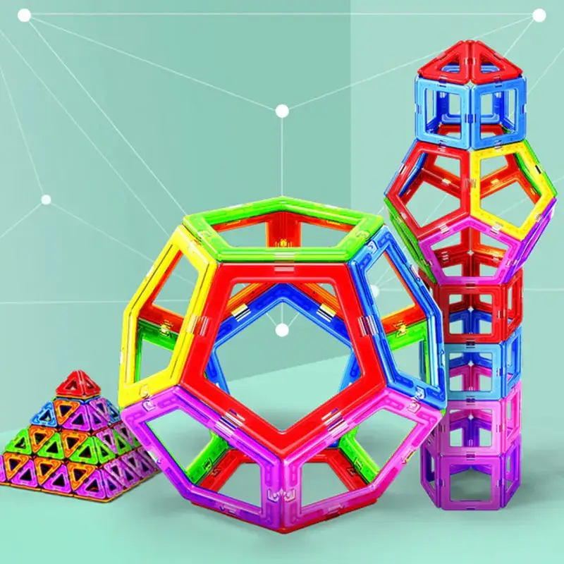36 деталей Магнітний конструктор, дитячий 3Д конструктор, конструктор магнітний у валізі