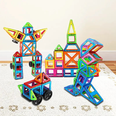 36 деталей Магнітний конструктор, дитячий 3Д конструктор, конструктор магнітний у валізі