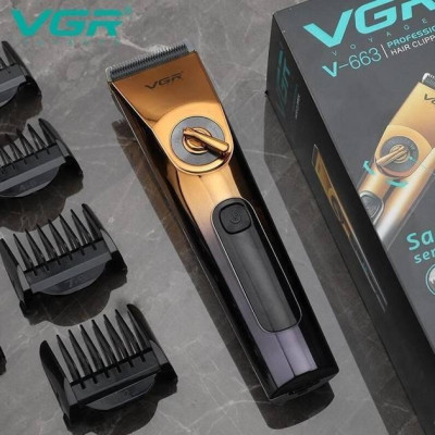 Машинка для стрижки волосся для чоловіків VGR V-663 Змінні насадки