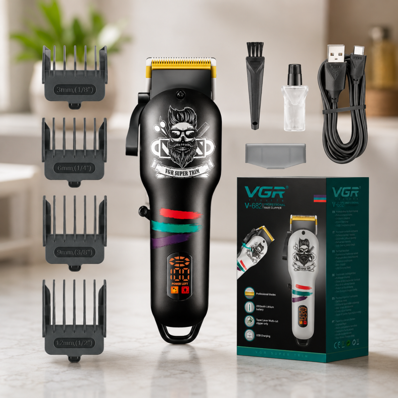 Машинка для стрижки волосся VGR V-699 / Машинка для стрижки акумуляторна / Професійна машинка для стрижки