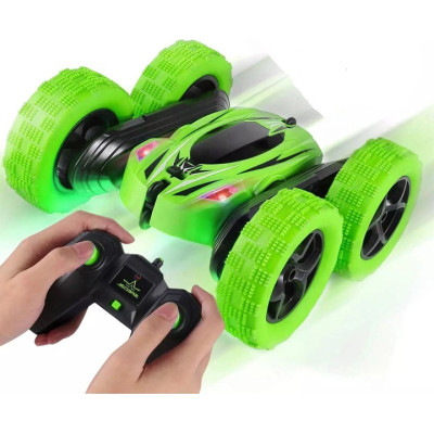 Машинка перевертень всюдихід трюкова на радіокеруванні Ydjia Stunt Car D828 Green