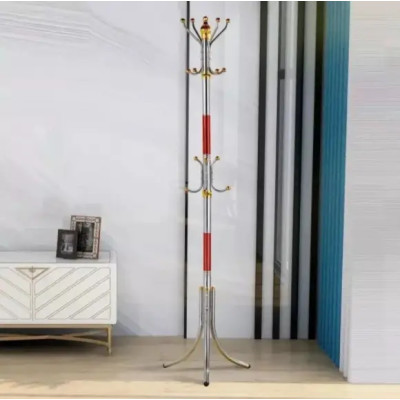 Металева підлогова стійка-вішалка для одягу Coat Rack тренога 16 гачків Металева підлогова стійка-вішалка для одягу Coat Rack тренога 16 гачків