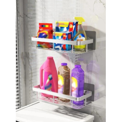 Металева полиця для ванної самоклеюча Bathroom shelf до 10 кг GREY Металева полиця для ванної самоклеюча Bathroom shelf до 10 кг GREY