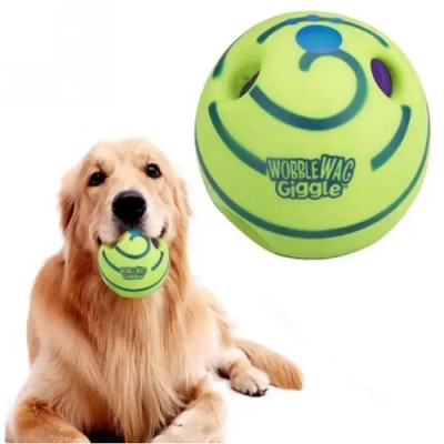 М'яч для гри із собакою Wobble Wag Giggle М'яч для гри із собакою Wobble Wag Giggle