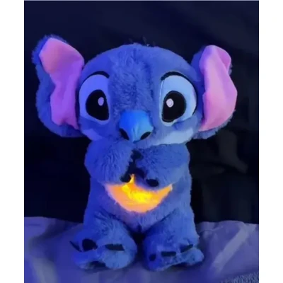 М'яка іграшка Стич (Stich) з мультфільму Ліло і Стич, дихає, світиться, колискова
