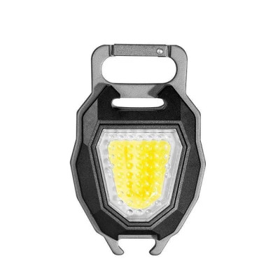 Багатофункціональний ліхтар брелок COB W5144 Black ТР