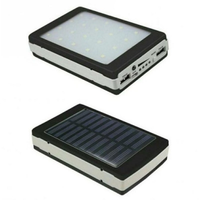 Портативна зарядка Power Bank Metal Led Solar 20000 mah Сонячна панель + Ліхтар Портативна зарядка Power Bank Metal Led Solar 20000 mah Сонячна панель + Ліхтар