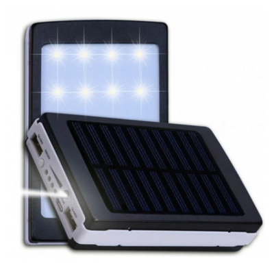 Мобільна зарядка POWER BANK Metal+LED Solar 90000mah
