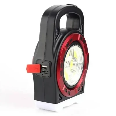 Мультифункціональний кемпінговий ліхтар Hurry-bolt HB-6678C 20W із сонячною панеллю та фукцією павербанку