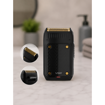 Чоловіча електробритва VGR V-353 USB / Акумуляторний шейвер / Портативна бритва Шейвер для сухого гоління