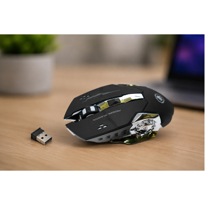 Мишка GAMING T2 wireless / Бездротова ігрова миша RGB Bluetooth / Мишка з безшумними кнопками
