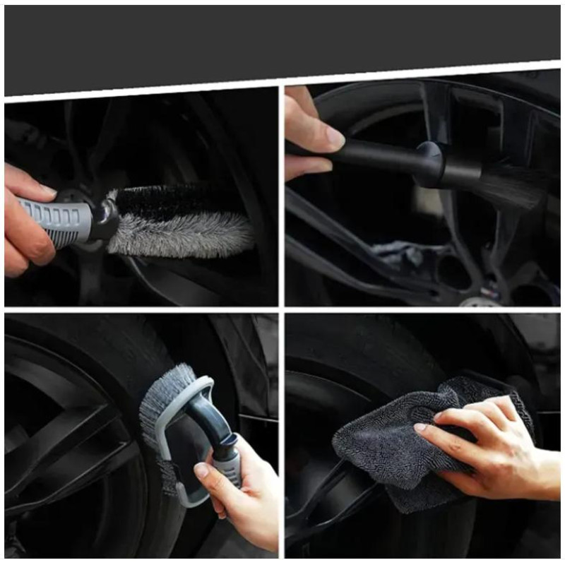 Набір для миття та детейлінгу автомобіля Flex Drive, 9 в 1