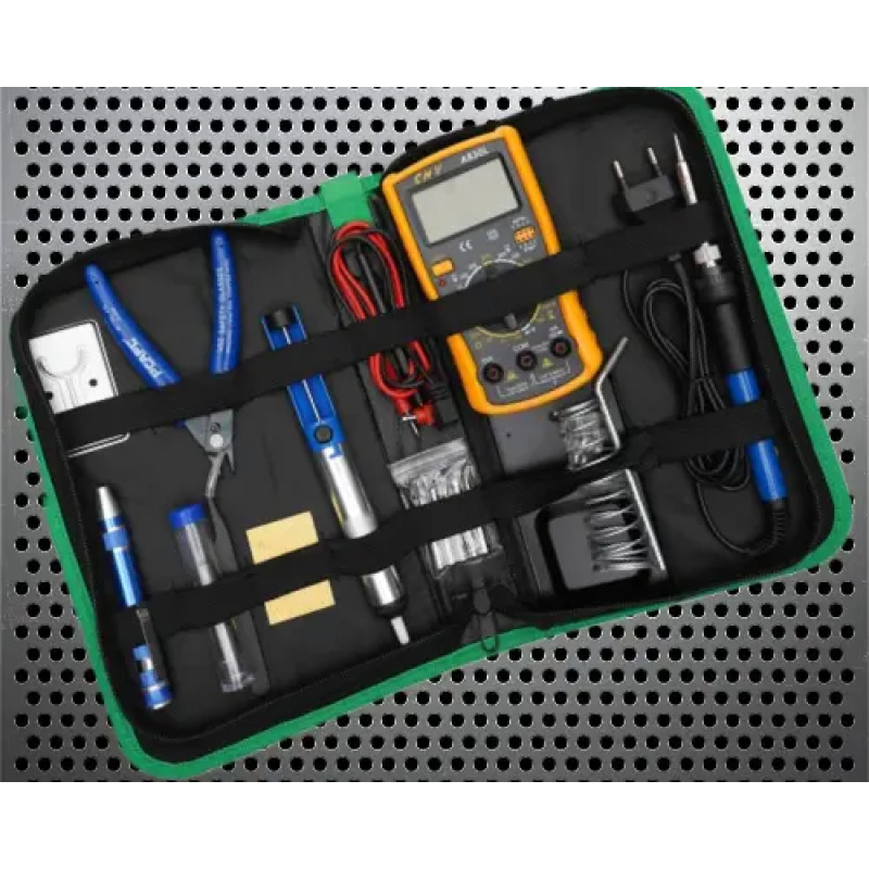 Набір для паяння в чохлі з мультиметром Soldering kit