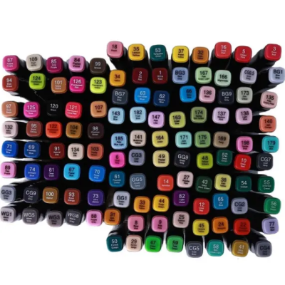 204 шт Набір двосторонніх скетч-маркерів для малювання Touch на спиртовій основі