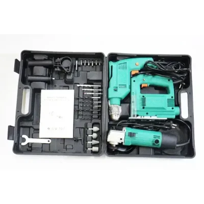 Набір інструментів 3в1 Дриль, Лобзик, Болгарка з набором свердл та біт