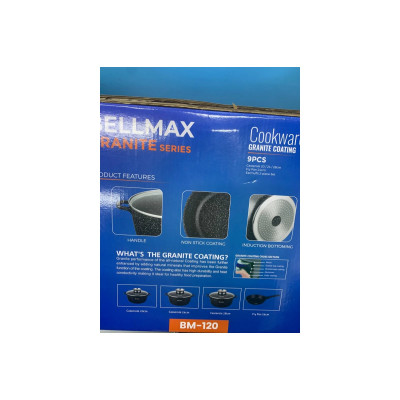 Набір посуду 9 предметів Bellmax Cookware Set BM-120