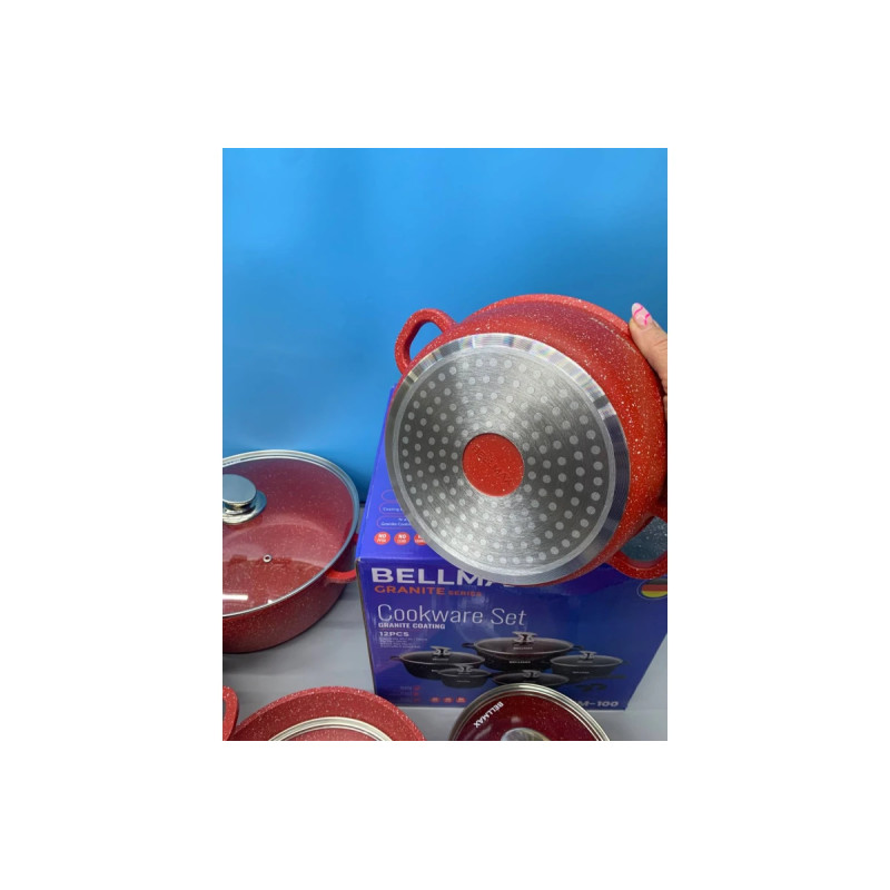 Набір посуду 9 предметів Bellmax Cookware Set BM-120