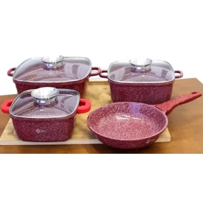 Набір посуду Bellmax Cookware Set BM-132 RED