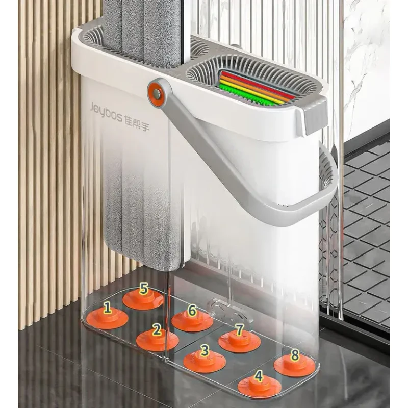 Набір швабра та відро з віджимом Joybos M03-7 Flat Floor