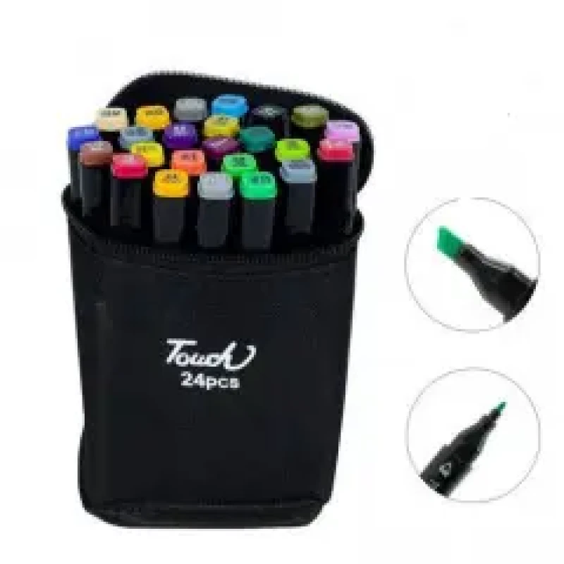 60 шт Набір двосторонніх скетч-маркерів для малюванняTouch на спиртовій основі