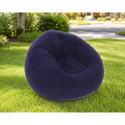 Надувне крісло-пуф Inflatable Sofa / Надувне крісло-мішок 110×110×85 см Фіолетове