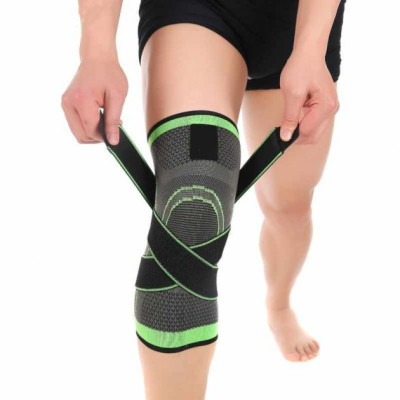 Наколінник Бандаж колінного суглоба Knee Support Copper Чорно-зелений фіксатор коліна Компресійний від травм розтягувань Наколінник Бандаж колінного суглоба Knee Support Copper Чорно-зелений фіксатор коліна Компресійний від травм розтягувань