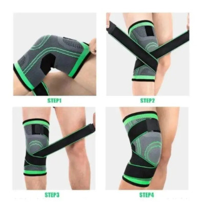 Наколінник Бандаж колінного суглоба Knee Support Copper Чорно-зелений фіксатор коліна Компресійний від травм розтягувань Наколінник Бандаж колінного суглоба Knee Support Copper Чорно-зелений фіксатор коліна Компресійний від травм розтягувань