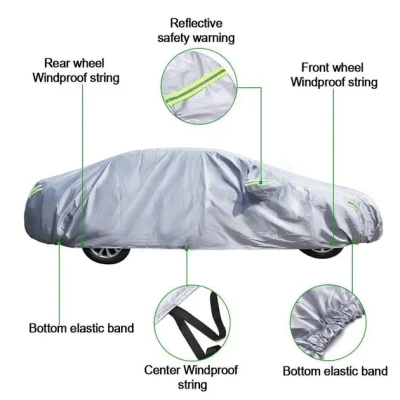Накидка на машину від сонця та снігу Universal Car Cover захисний чохол для автомобіля