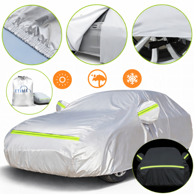 Накидка на машину від сонця та снігу Universal Car Cover захисний чохол для автомобіля XL