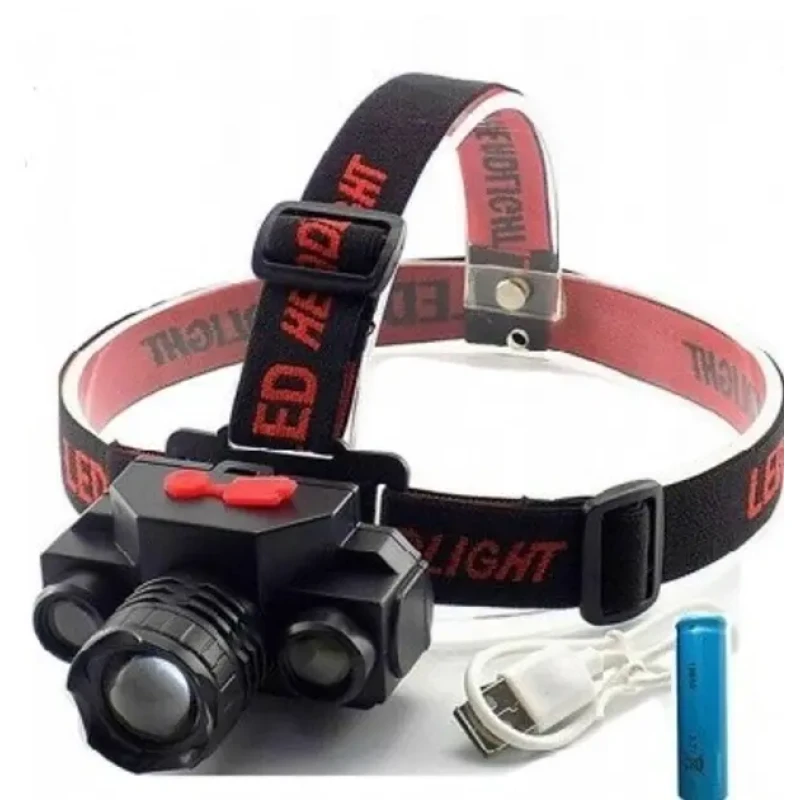 Налобний ліхтар BL 1805 COB XPE 18650 USB Charge Акумуляторний