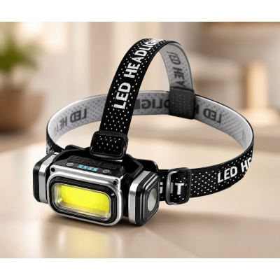 Ліхтар налобний BL HX T80S 2 Колір Білий Червоний SENSOR / Ліхтар налобний з магнітом і датчиком руху / LED ліхтар на Type-C