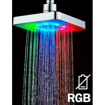 Насадка для душу з LED підсвічуванням RGB LED SHOWER Світлодіодна Лійка