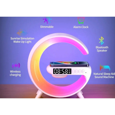 Настільна смарт-лампа з бездротовою зарядкою та динаміком Smart Light Sound Machine G63 Настільна смарт-лампа з бездротовою зарядкою та динаміком Smart Light Sound Machine G63