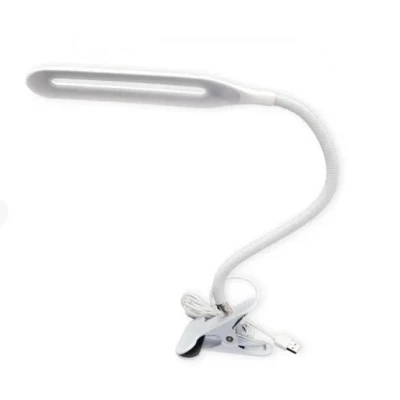 Настільна лампа на прищіпці гнучка LED Beluck BL-01 з кабелем USB