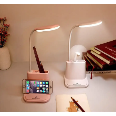 Акумуляторна настільна LED лампа Bionic Desk Lamp c USB виходом, органайзером та підставкою для смартфона