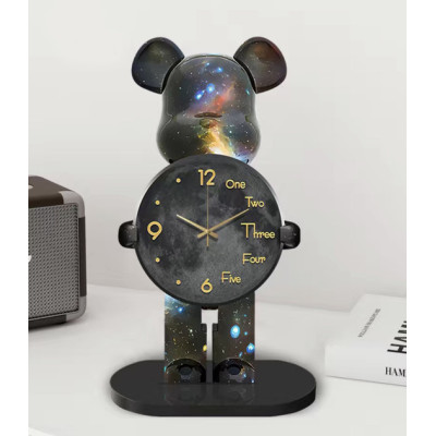 Настільний Годинник Фігурка Ведмідь Bearbrick Космічні 65 см