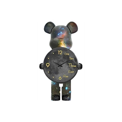 Настільний Годинник Фігурка Ведмідь Bearbrick Космічні 65 см Настільний Годинник Фігурка Ведмідь Bearbrick Космічні 65 см