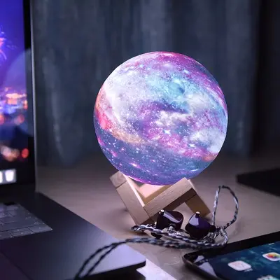 Нічний лампа сенсорний 3D космос Moon-light