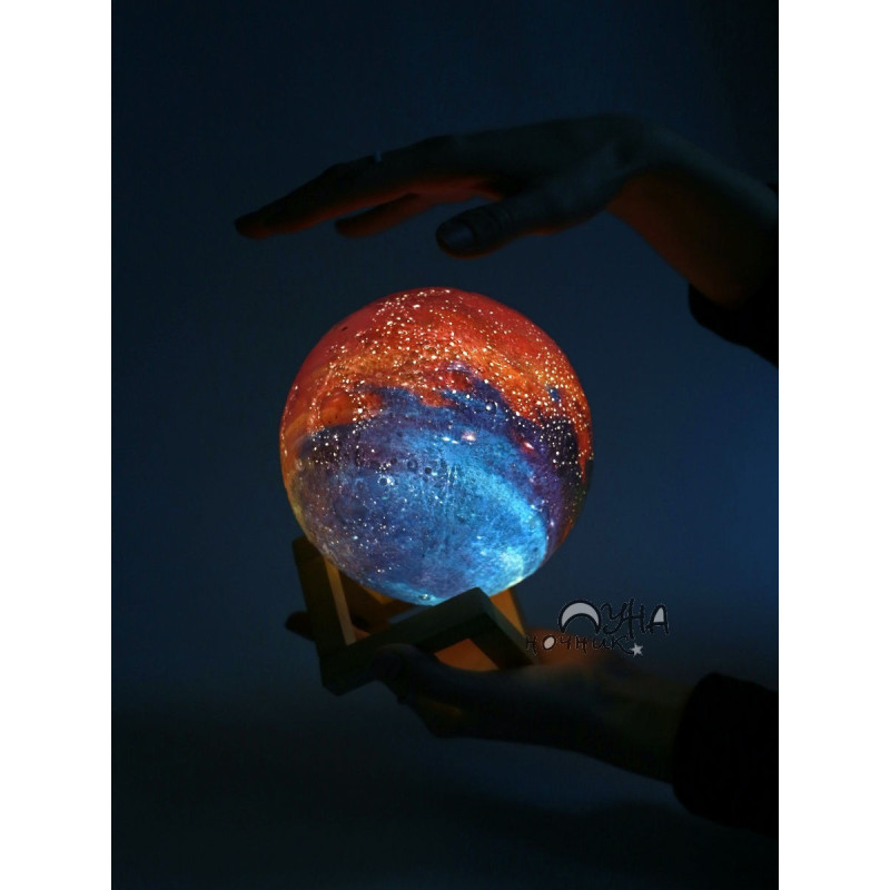 Нічний лампа сенсорний 3D космос Moon-light