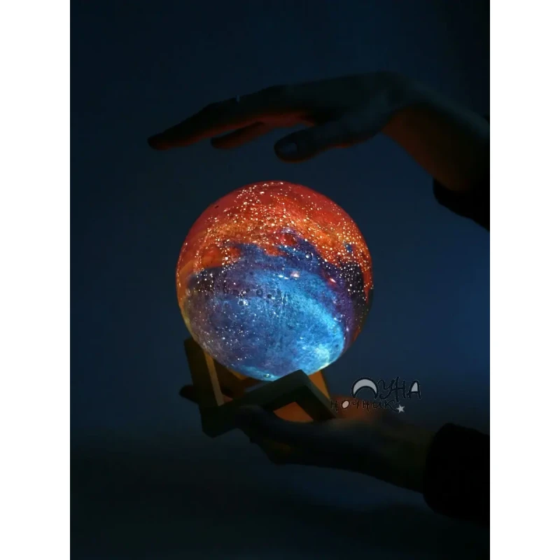 Нічний лампа сенсорний 3D космос Moon-light