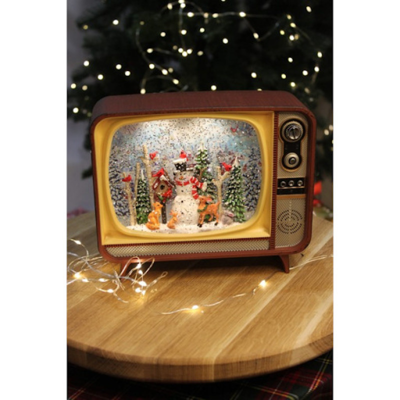 Новорічний нічник Ретро телевізор WDL-24034B XMAS