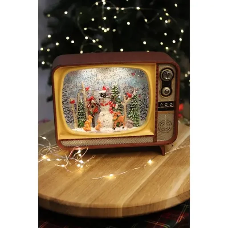 Новорічний нічник Ретро телевізор WDL-24034B XMAS