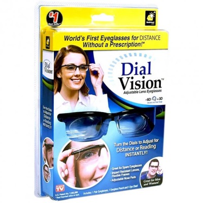 Окуляри з регулюванням лінз Dial Vision універсальні Окуляри з регулюванням лінз Dial Vision універсальні