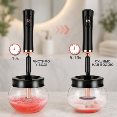 Очищувач пензлів для макіяжу TV50101 / Очисник пензлів електричний Очищувач пензлів для макіяжу TV50101 / Очисник пензлів електричний