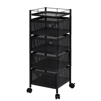Органайзер кухонний з полицями, що обертаються Vegetable Rack для зберігання овочів і фруктів