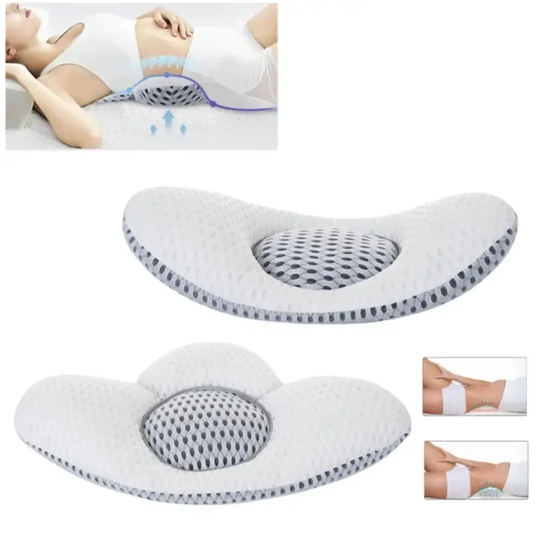 Ортопедична подушка Comfy Curve Сіро синя для сидіння спини хребта